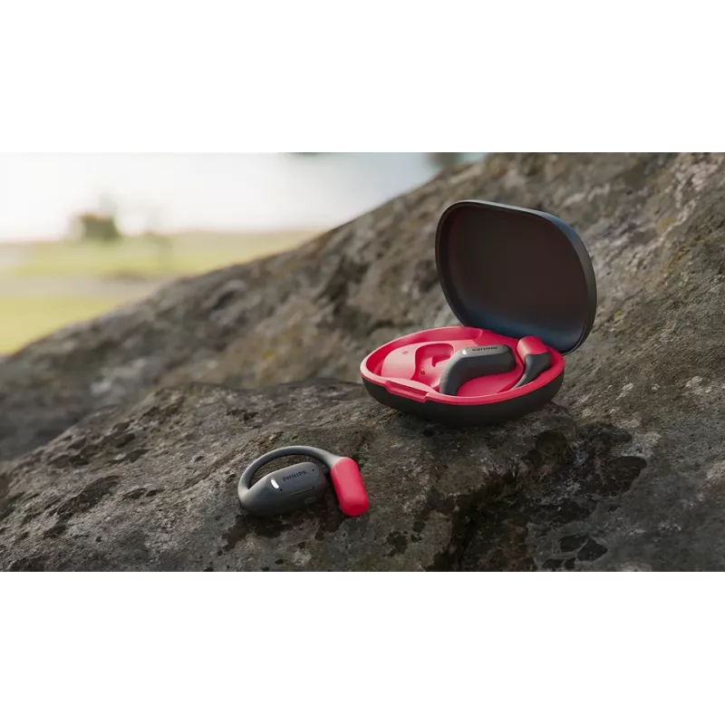 Philips 6000-sarja TAA6709BK/00 kuulokkeet True Wireless Stereo (TWS) korvakoukku urheilu Bluetooth musta, punainen