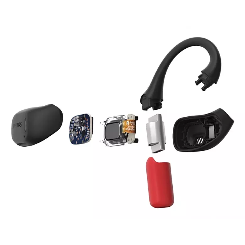 Philips 6000-sarja TAA6709BK/00 kuulokkeet True Wireless Stereo (TWS) korvakoukku urheilu Bluetooth musta, punainen