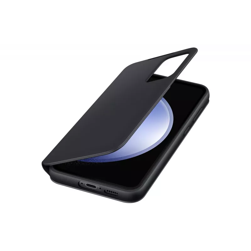 Samsung EF-ZS711CBEGWW Smart View Wallet Case -suojakotelo Galaxy S23 FE -puhelimelle, korttitasku, musta
