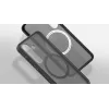 Samsung GP-FPS931PGBJW Capella-suojakuori magneetilla Galaxy S25:lle, huurteenmusta