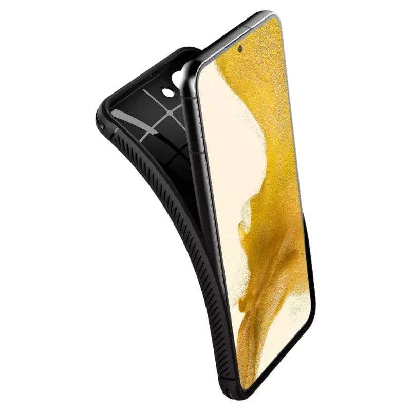 Spigen Rugged Armor puhelinkotelo musta Galaxy S22 6,1 tuuman