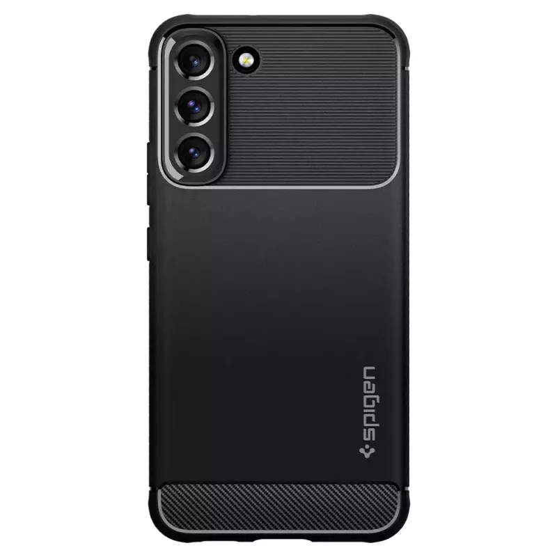 Spigen Rugged Armor puhelinkotelo musta Galaxy S22 6,1 tuuman