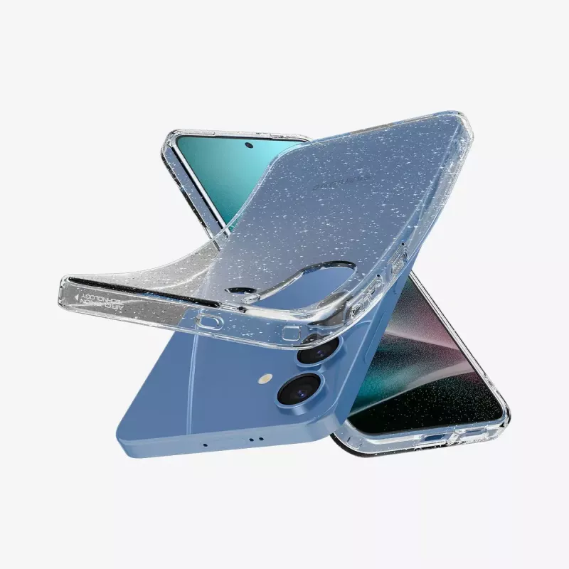 Suojakotelo Spigen Galaxy S25 Liquid Crystal Glitter läpinäkyvä
