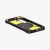 Spigen Galaxy S25 kotelo Tough Armor AI musta suojakotelo pöytätelineellä