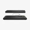 Spigen Galaxy S25 kotelo Tough Armor AI musta suojakotelo pöytätelineellä