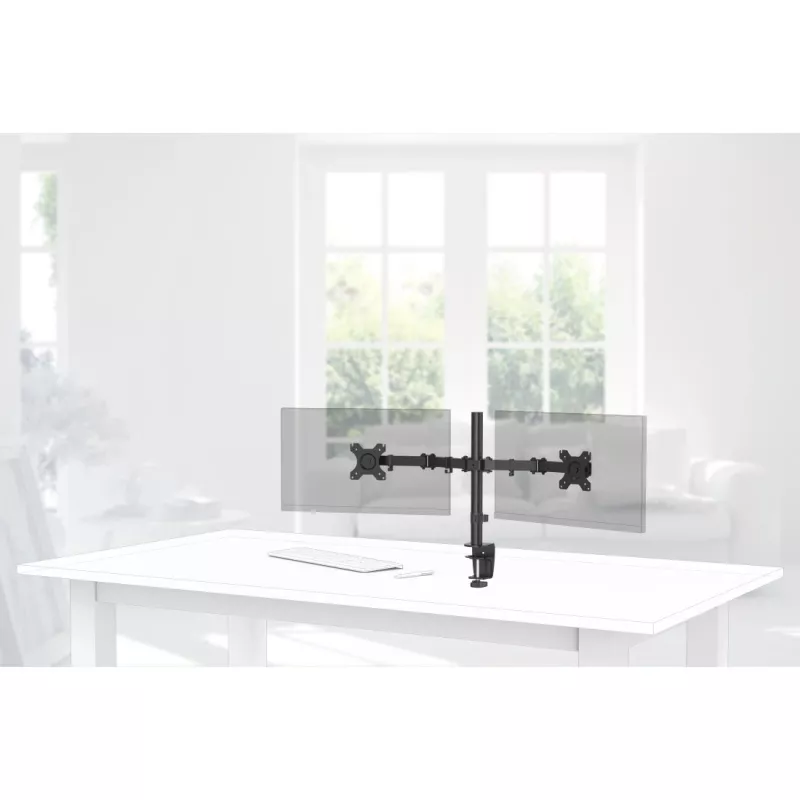 Hama 00118491 FULLMOTION kahden näytön pöytäteline, 13-32 tuumaa (81,3 cm), VESA 75x75/100x100, enintään 8 kg, musta