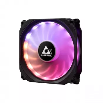 Chieftec CF-3012-RGB tietokoneen jäähdytysjärjestelmä tietokonekotelo tuuletin 12 cm musta