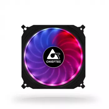 Chieftec CF-1225RGB tietokoneen jäähdytysjärjestelmä tietokonekotelo tuuletin 12 cm musta