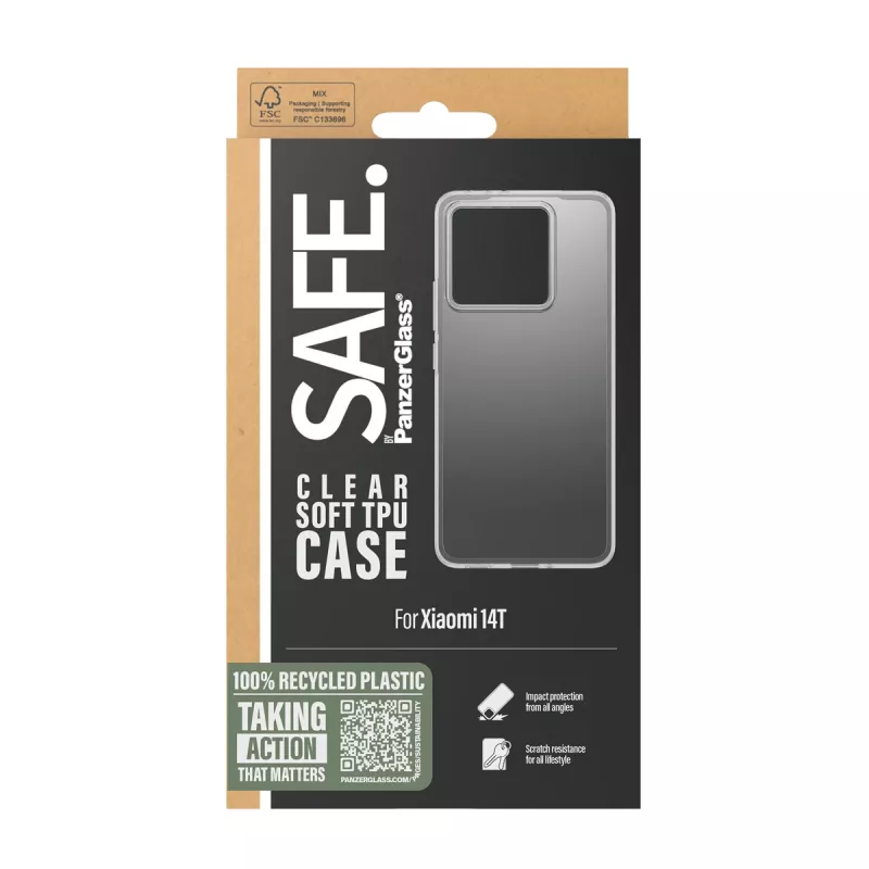 PanzerGlass SAFE. by ® TPU-kotelo läpinäkyvä Xiaomi 14T