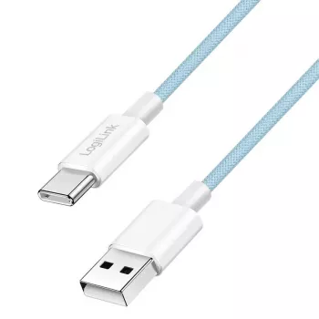 LogiLink USB 2.0 Type-C -kaapeli C/M–A/M 60W sininen 1,5 m