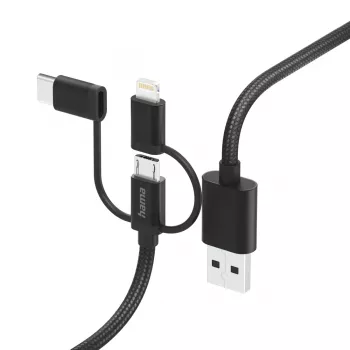 Hama 00201536 USB-kaapeli USB 2.0 1,5 m USB A USB C musta