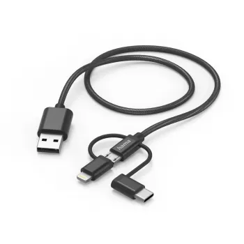 Hama 00201536 USB-kaapeli USB 2.0 1,5 m USB A USB C musta