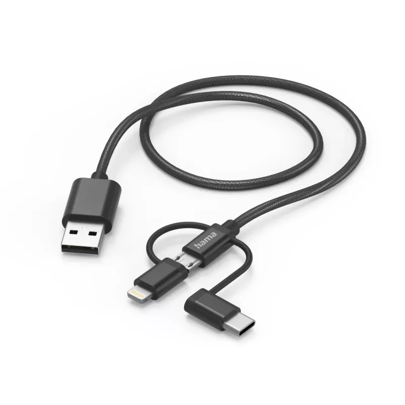 Hama 00201536 USB-kaapeli USB 2.0 1,5 m USB A USB C musta