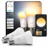 Älylamppu Philips A60 E27 — Bluetooth/Zigbee, 6 W, 810 lm, valkoinen, 2 kpl:n pakkaus