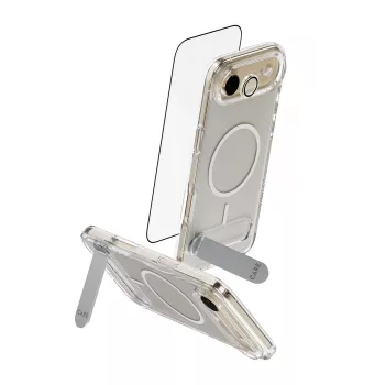Suojapakkaus PanzerGlass CARE 3-in-1 Feature Kick iPhone Air — karkaistu lasi, PET, silikoni, läpinäkyvä