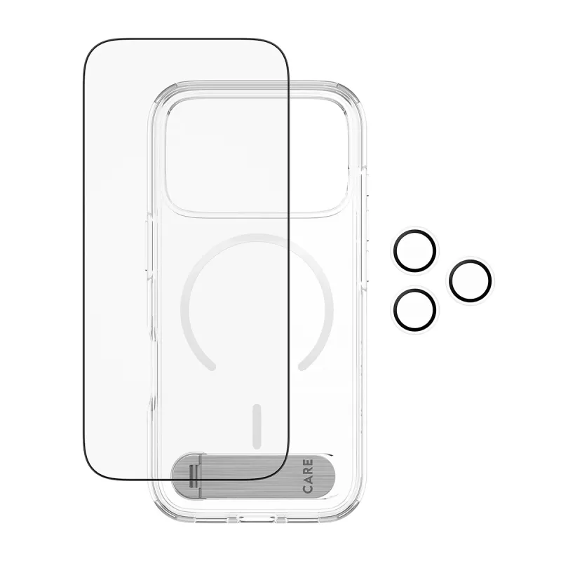 Suojakotelo PanzerGlass CARE Feature Kick 3w1 iPhone 17 Pro lasisella kameransuojuksella