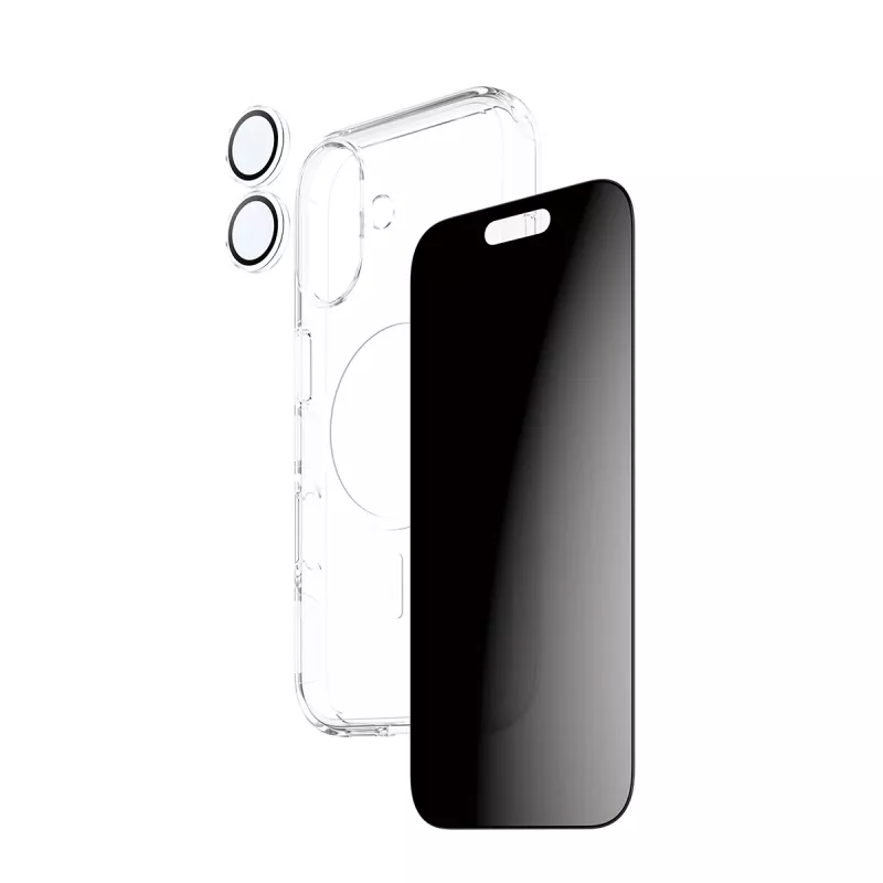 Suojakotelo PanzerGlass Case CARE iPhone 17 näytönsuojalla, 3-in-1-toiminnallisuus
