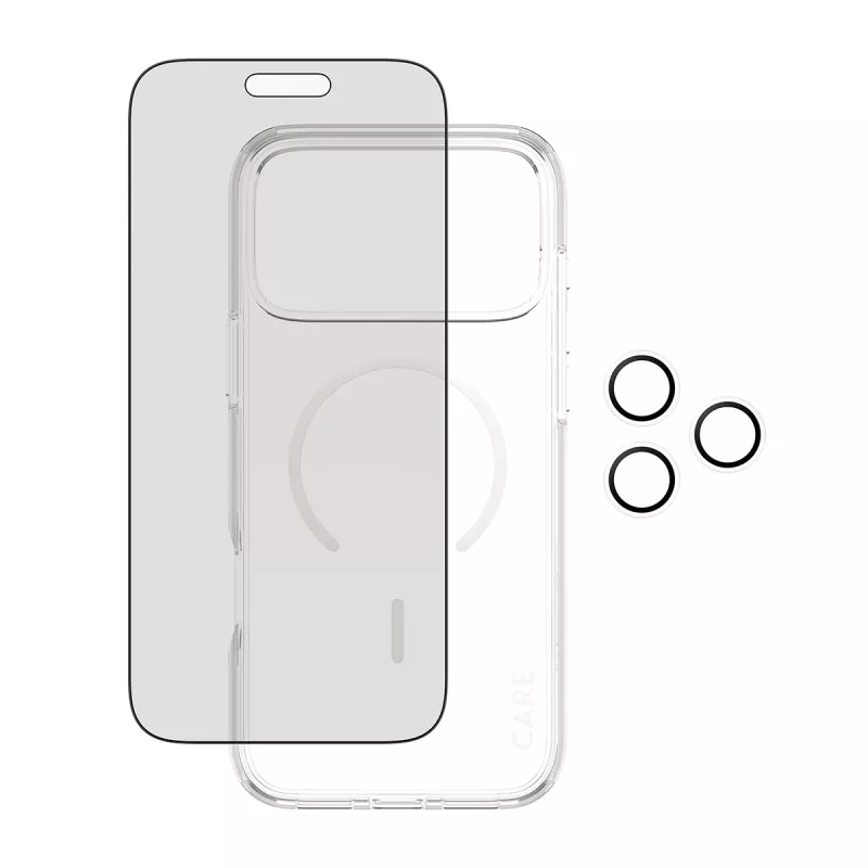 PanzerGlass ® | CARE by ® 3-in-1 Flagship Privacy -pakkaus iPhone 17 Pro Max