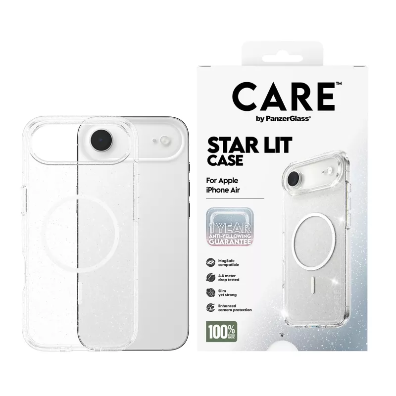 Suojakotelo PanzerGlass CARE by ® Flagship Case Urban Explorer Star Lit White MagSafe iPhone Air