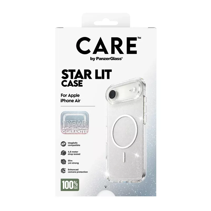 Suojakotelo PanzerGlass CARE by ® Flagship Case Urban Explorer Star Lit White MagSafe iPhone Air