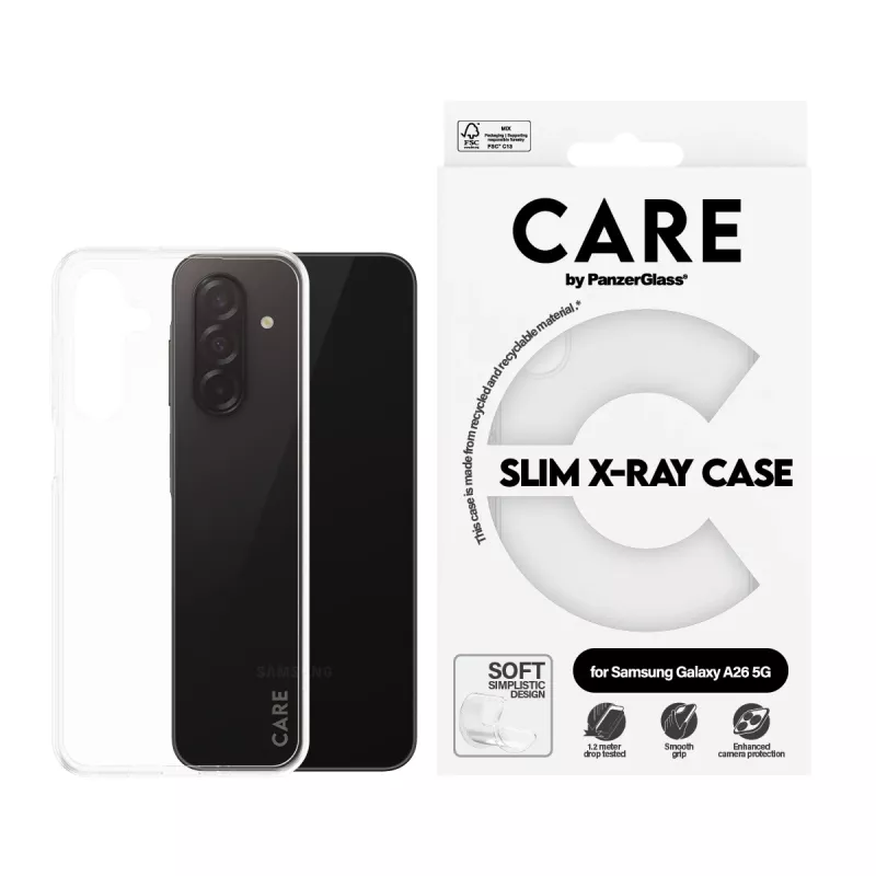 Suojakuori PanzerGlass Samsung Galaxy A26 5G läpinäkyvä X-Ray Soft