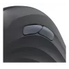Hama 00173092 EWM-600R ergonominen pystyhiiri, oikeakätisille, langaton 2,4 GHz + Bluetooth, usean laitteen, optinen 1600 DPI, ladattava, musta