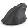Hama 00173093 EWM-600L ergonominen pystyhiiri, vasenkätisille, langaton 2,4 GHz + Bluetooth, usean laitteen, optinen 1600 DPI, ladattava, musta