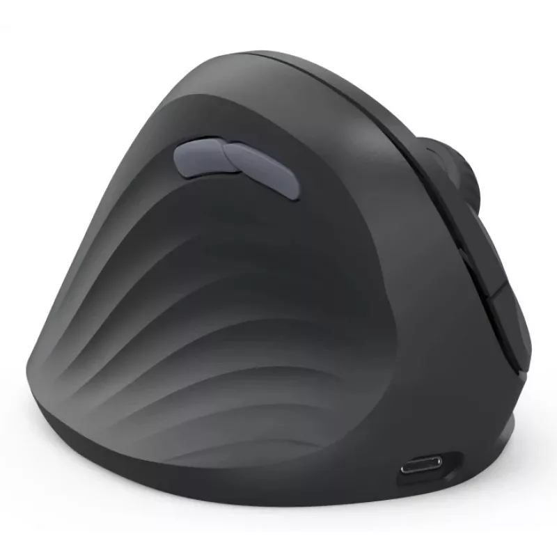 Hama 00173093 EWM-600L ergonominen pystyhiiri, vasenkätisille, langaton 2,4 GHz + Bluetooth, usean laitteen, optinen 1600 DPI, ladattava, musta