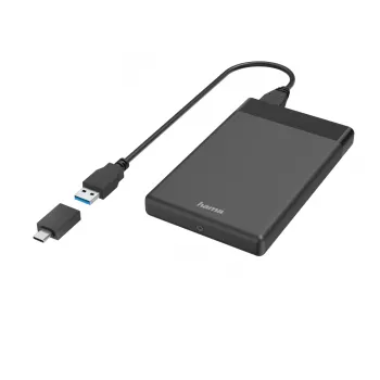 Hama 00200760 tallennuskotelo HDD/SSD-kotelo musta 2.5