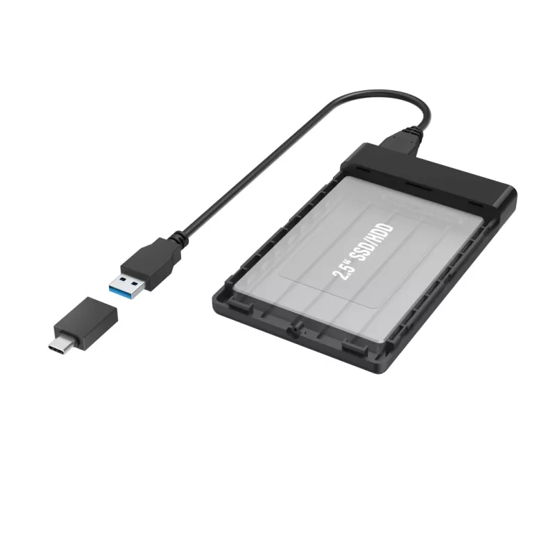 Hama 00200760 tallennuskotelo HDD/SSD-kotelo musta 2.5