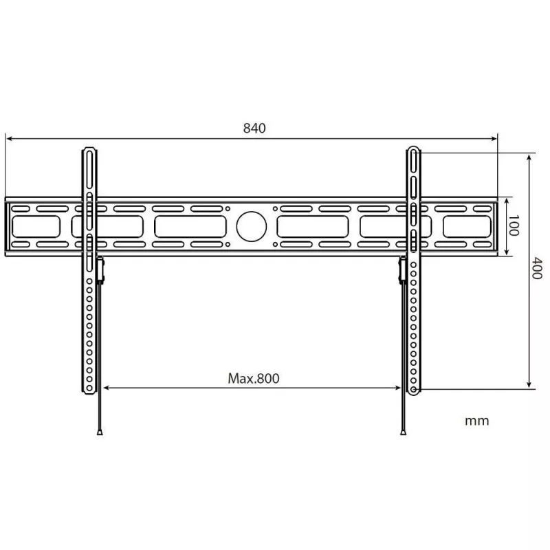 Techly seinäteline LED-LCD-TV 42-80 ultralitteä kiinteä H400mm” ICA-PLB 840