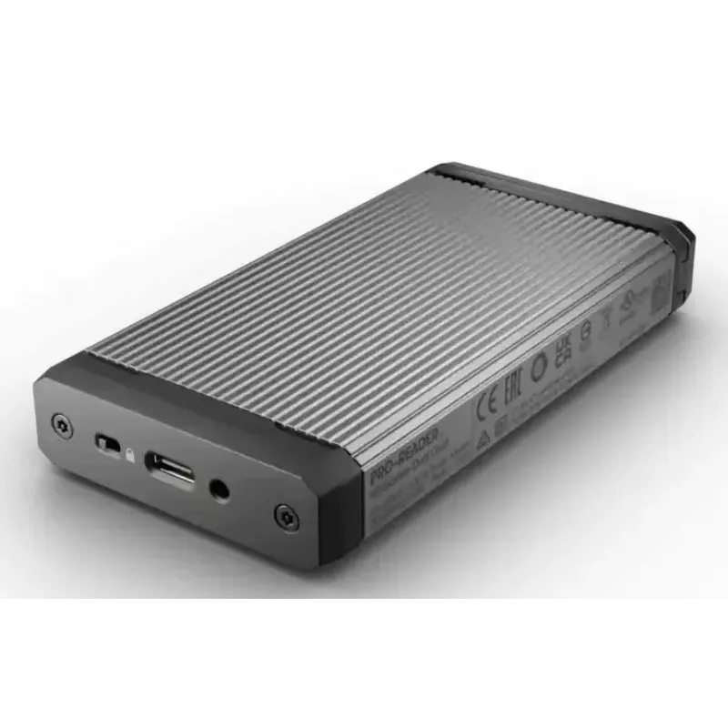 Kortinlukija SANDISK PRO-READER USB 3.2 Gen 2 (Type-C) — tukee MicroSD ja SD, musta/harmaa, 60×115,3×19,1 mm