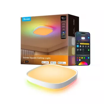 Govee 30cm RGBWW + RGBIC Smart älykattovalaisin Wi-Fi/Bluetooth 28 W