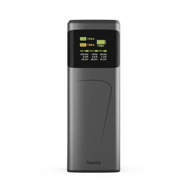 Hama High Power litiumioniakku (Li-Ion) 24000 mAh harmaa
