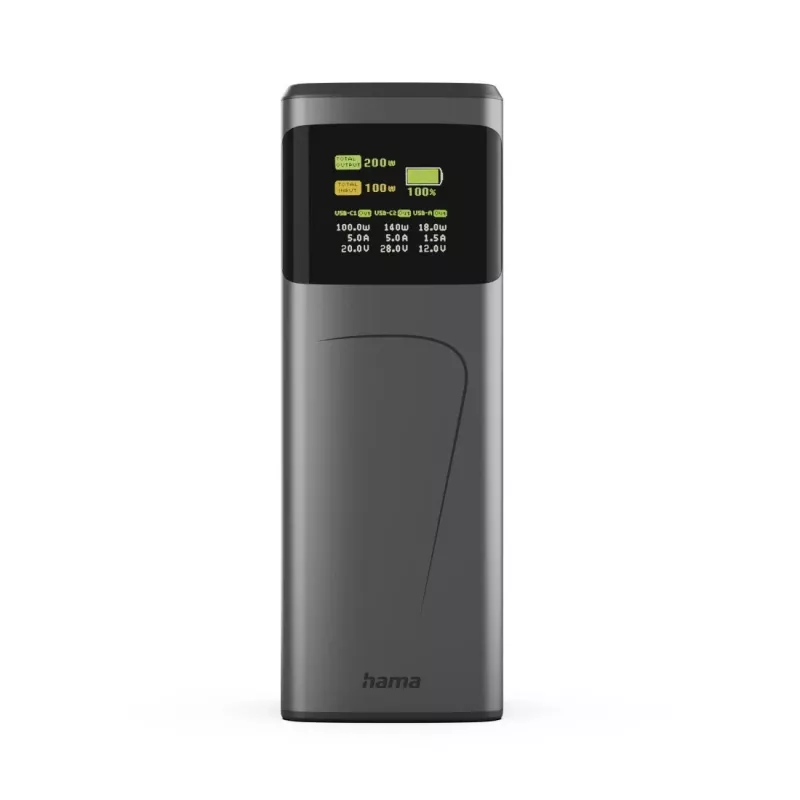 Hama High Power litiumioniakku (Li-Ion) 24000 mAh harmaa