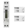 Yksivaiheinen energiamittari QOLTEC 50887 1-vaiheinen 230V LCD ohut