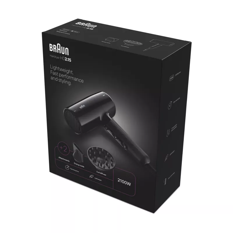 Braun HD2.15 hiustenkuivaaja 2100 W musta
