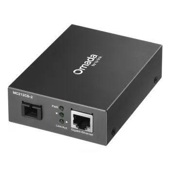 Verkkokehysmuunnin TP-Link Omada MC212CS-2 — Singlemode SC/UPC, 1x RJ-45 Gigabit, 1550 nm, 1 Gbit/s, 2 km