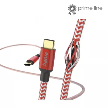 Hama Reflective USB-kaapeli USB 2.0 1,5 m USB C punainen