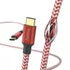 Hama Reflective USB-kaapeli USB 2.0 1,5 m USB C punainen