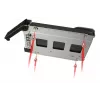Asemakelkka Icy Dock MB991TRAY-B musta hopea