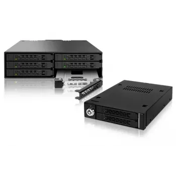 Asemapaikan peitelevy Icy Dock MB992TRAY-B musta hopea