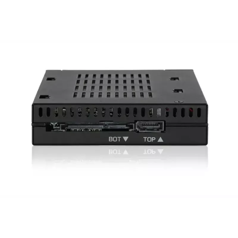 ICY DOCK flexiDOCK MB522SP-B - kiintolevykotelo - 2.5 (6,4 cm) - musta (MB522SP-B)