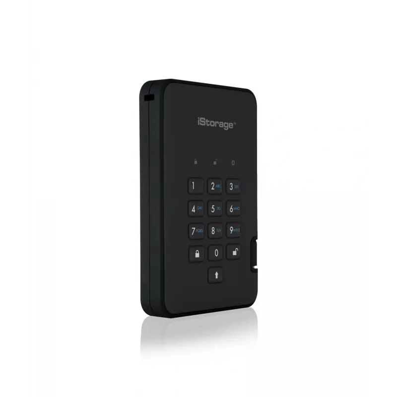 HDD iStorage 2 TB USB 3.2 diskAshur2 musta IS-DA2-256-2000-B