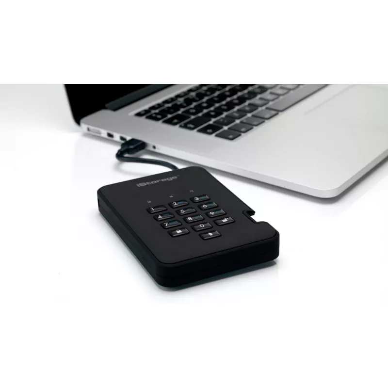 HDD iStorage 2 TB USB 3.2 diskAshur2 musta IS-DA2-256-2000-B