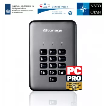 iStorage diskAshur PRO2 1 TB USB 3.2 ulkoinen kiintolevy
