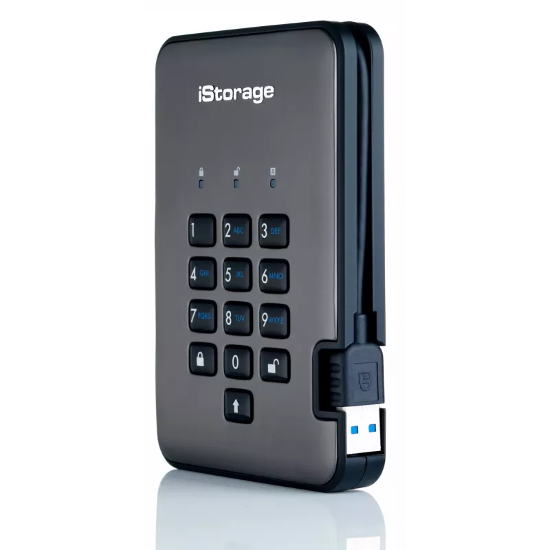 Kiintolevy iStorage 2 TB USB 3.2 IS-DAP2-256-2000-C-G