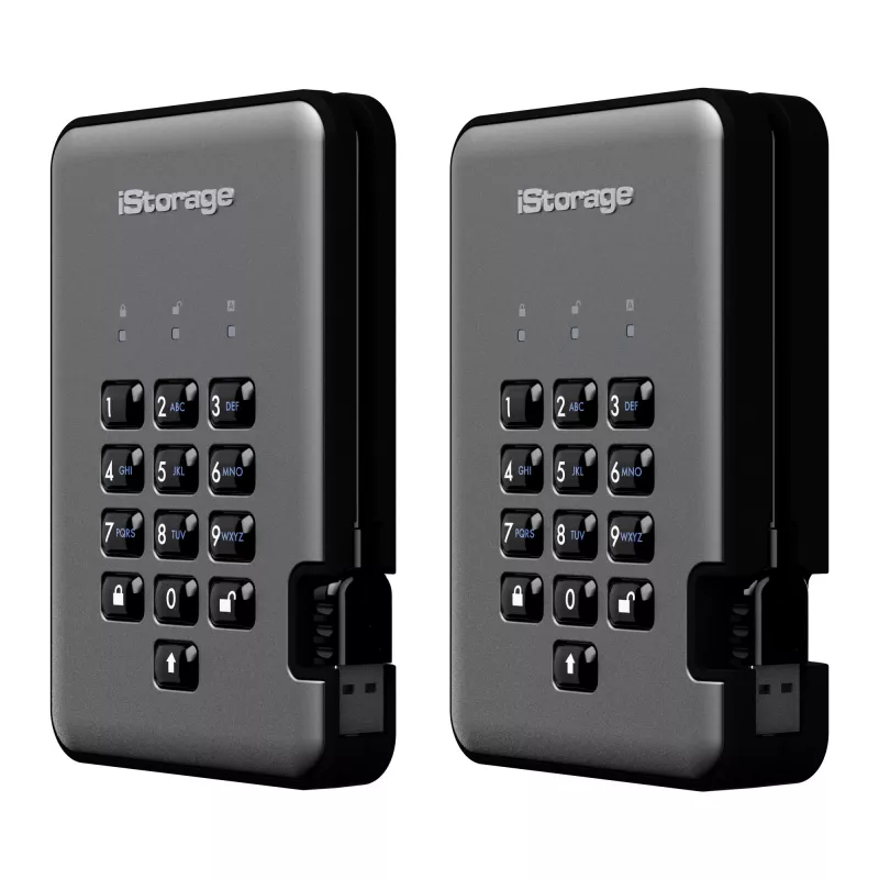Kiintolevy iStorage 2 TB USB 3.2 IS-DAP2-256-2000-C-G
