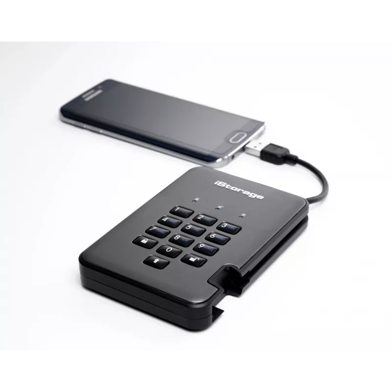 Kiintolevy iStorage 2 TB USB 3.2 IS-DAP2-256-2000-C-G