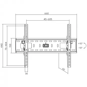 Seinäteline InLine 23117A TFT LED plasma 32-70 tuumaa